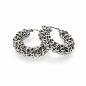 Lyra Silver Chain Hoops