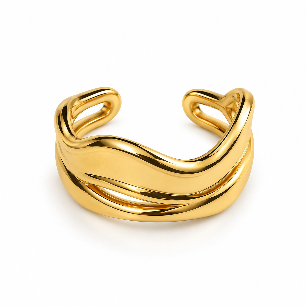 Golden Wave Ring