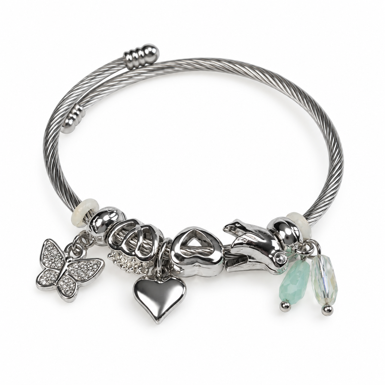 Lyra Charm Bangle