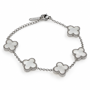 Lyra Pearl Clover Bracelet